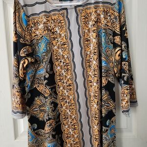 Elegant Multicolor Paisley Blouse